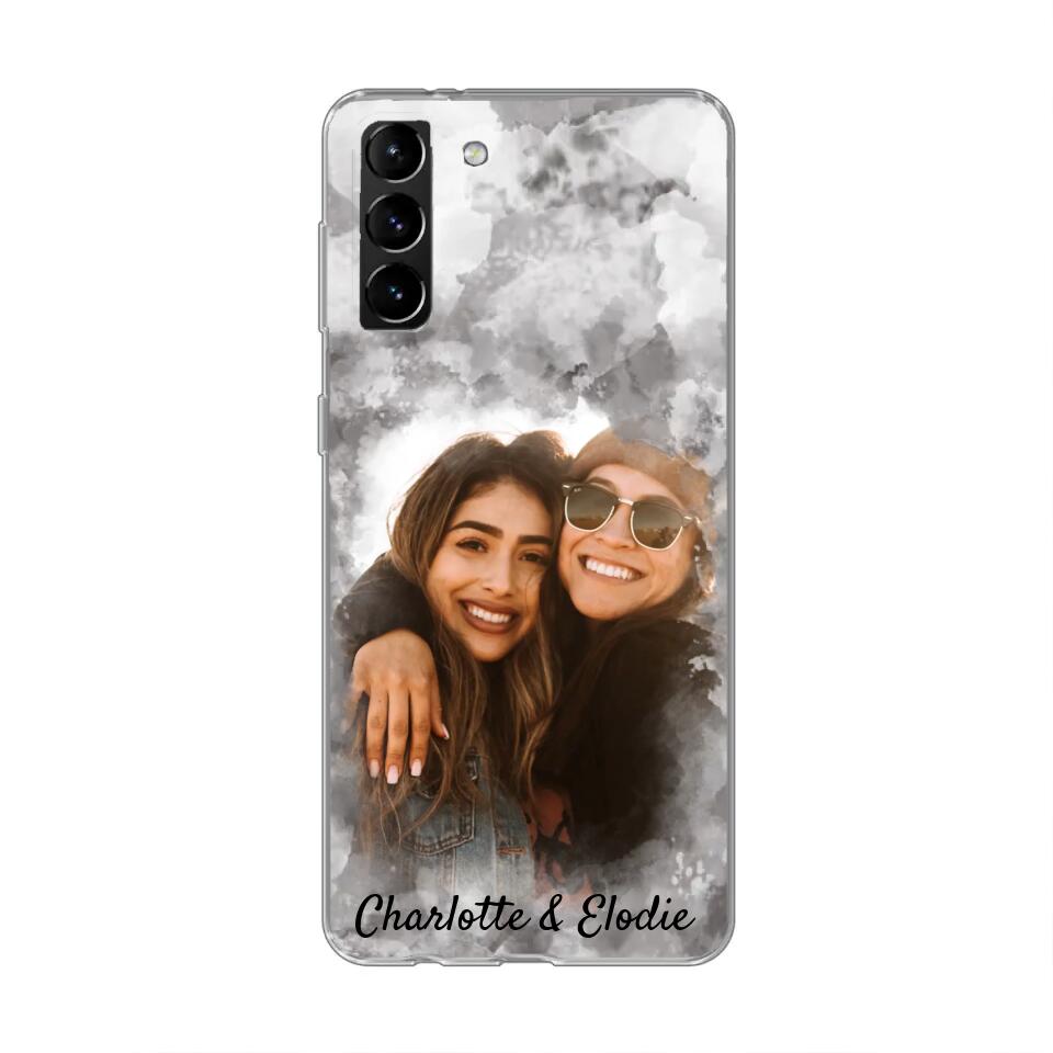 Votre photo (style aquarelle) - Coque de téléphone personnalisée