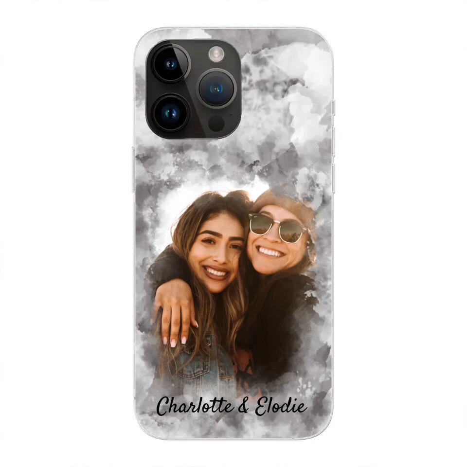 Votre photo (style aquarelle) - Coque de téléphone personnalisée
