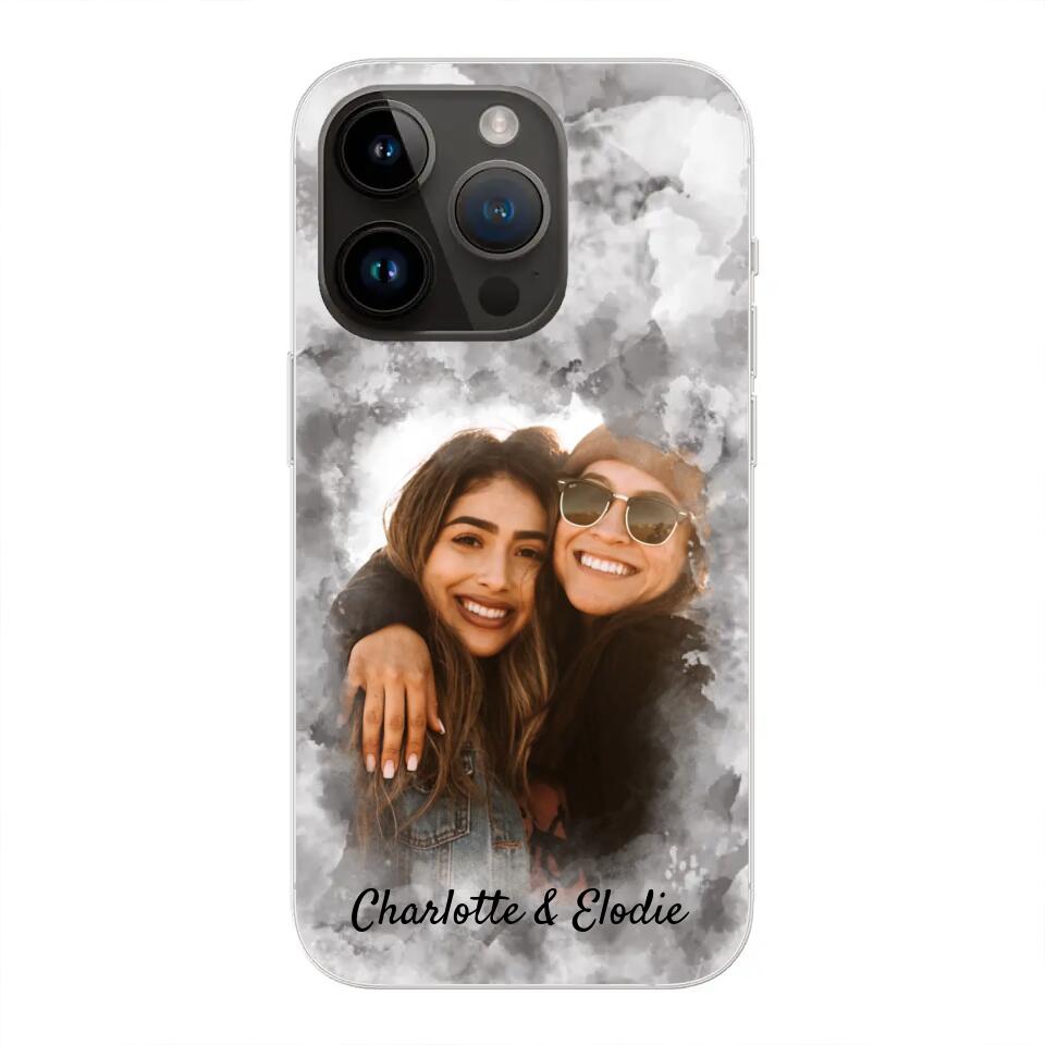 Votre photo (style aquarelle) - Coque de téléphone personnalisée