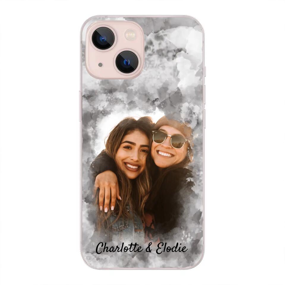 Votre photo (style aquarelle) - Coque de téléphone personnalisée