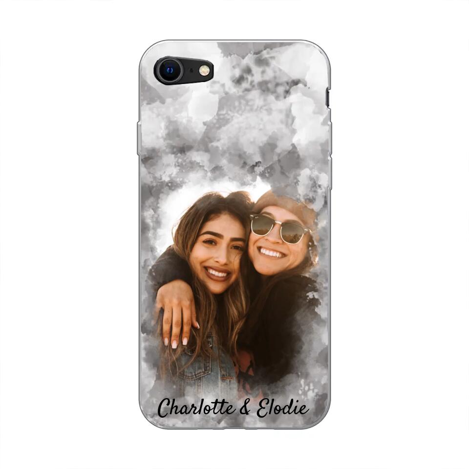 Votre photo (style aquarelle) - Coque de téléphone personnalisée