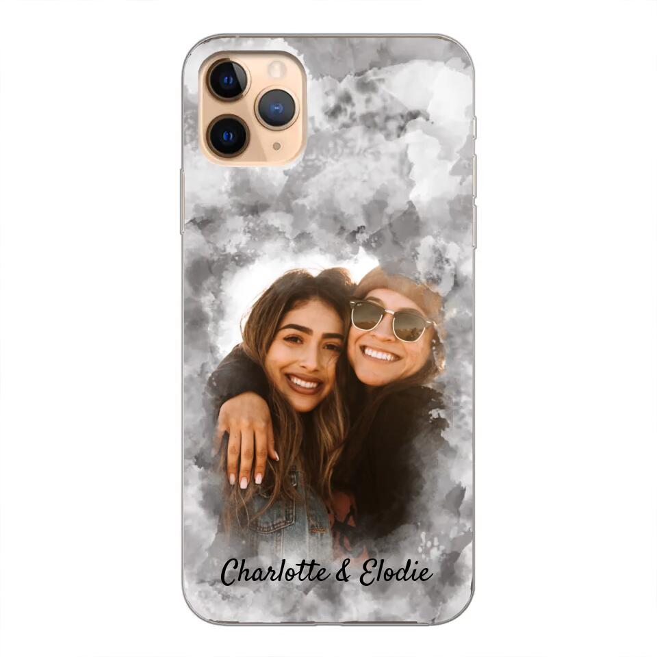 Votre photo (style aquarelle) - Coque de téléphone personnalisée