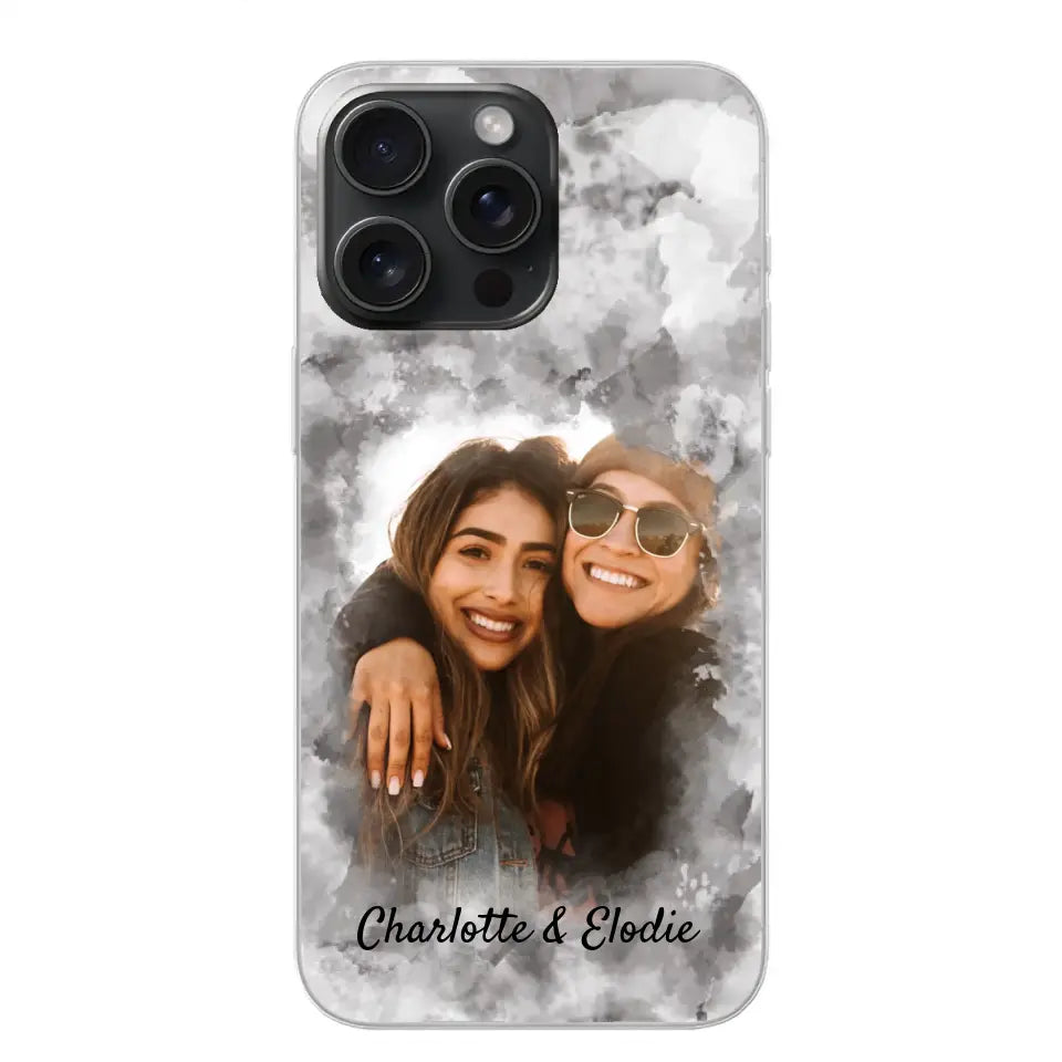Votre photo (style aquarelle) - Coque de téléphone personnalisée