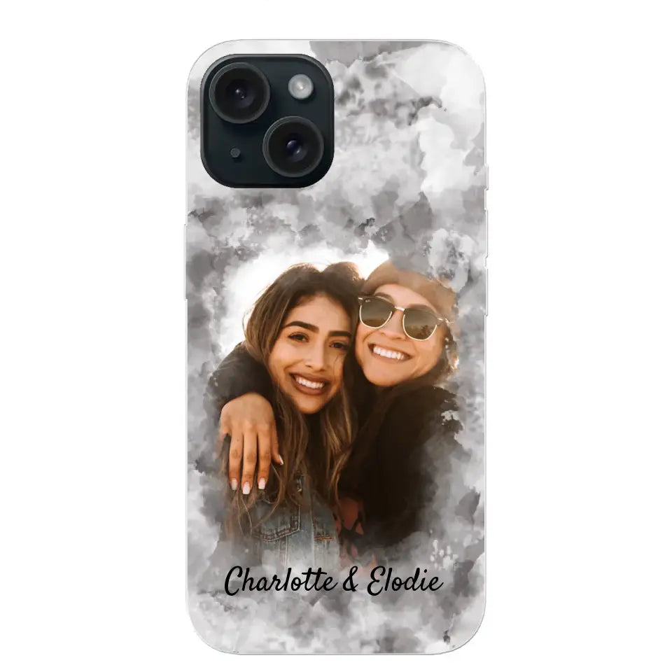 Votre photo (style aquarelle) - Coque de téléphone personnalisée