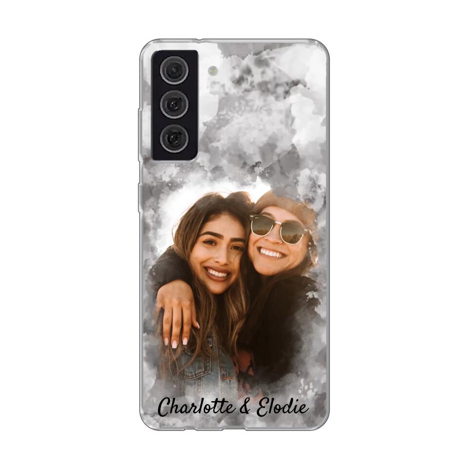 Votre photo (style aquarelle) - Coque de téléphone personnalisée