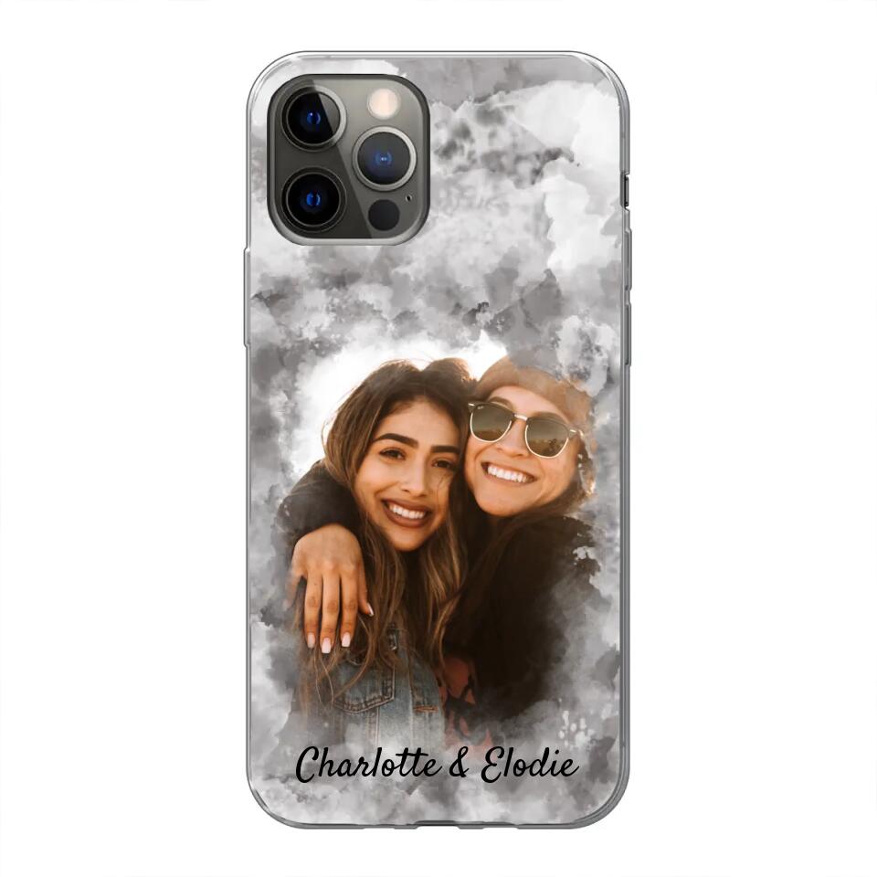 Votre photo (style aquarelle) - Coque de téléphone personnalisée
