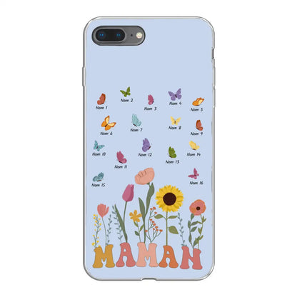 Prairie et papillons - Coque de téléphone personnalisée