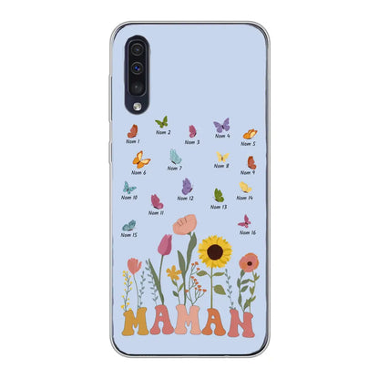 Prairie et papillons - Coque de téléphone personnalisée