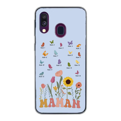 Prairie et papillons - Coque de téléphone personnalisée