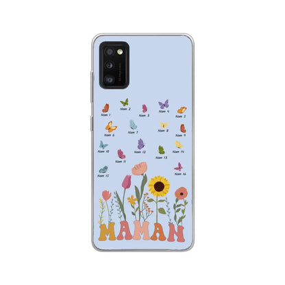 Prairie et papillons - Coque de téléphone personnalisée