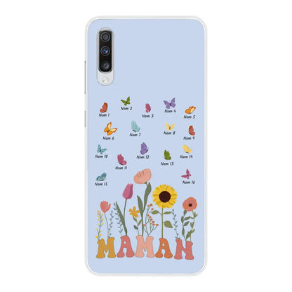 Prairie et papillons - Coque de téléphone personnalisée