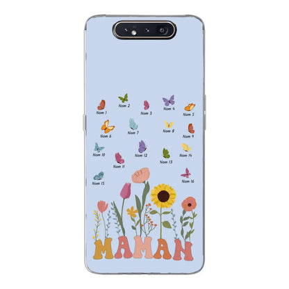 Prairie et papillons - Coque de téléphone personnalisée