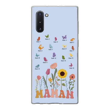 Prairie et papillons - Coque de téléphone personnalisée