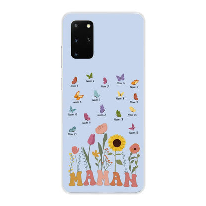 Prairie et papillons - Coque de téléphone personnalisée
