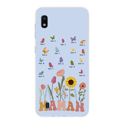 Prairie et papillons - Coque de téléphone personnalisée