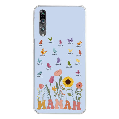 Prairie et papillons - Coque de téléphone personnalisée