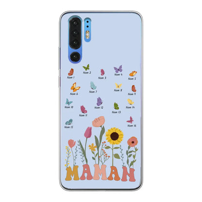Prairie et papillons - Coque de téléphone personnalisée
