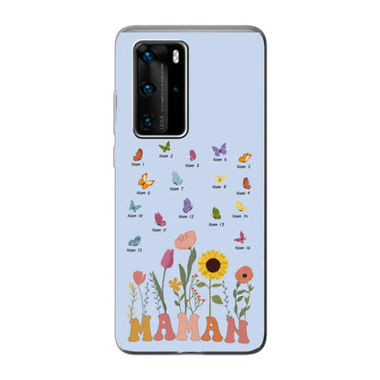 Prairie et papillons - Coque de téléphone personnalisée