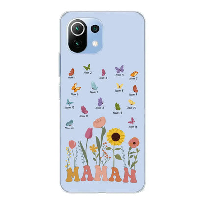 Prairie et papillons - Coque de téléphone personnalisée
