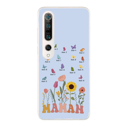 Prairie et papillons - Coque de téléphone personnalisée