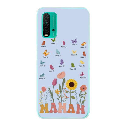 Prairie et papillons - Coque de téléphone personnalisée