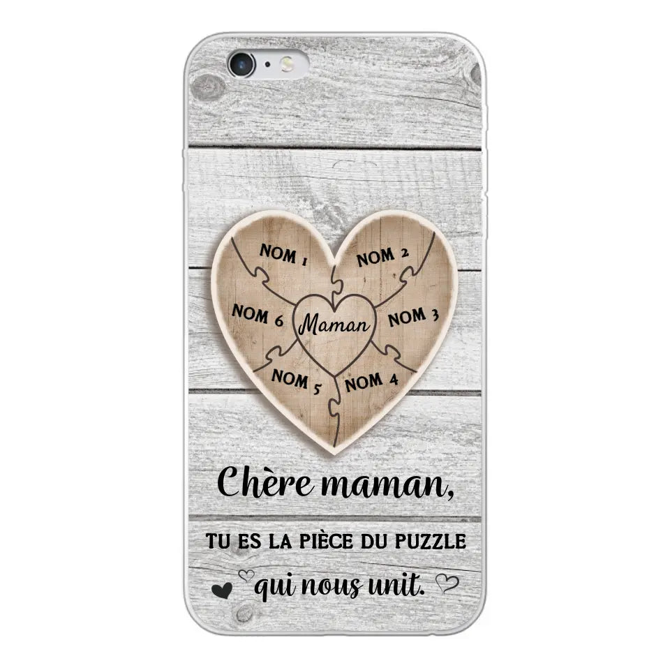 Pièce de puzzle - Coque de téléphone personnalisée