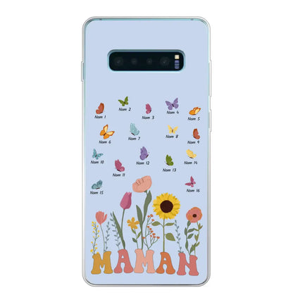 Prairie et papillons - Coque de téléphone personnalisée