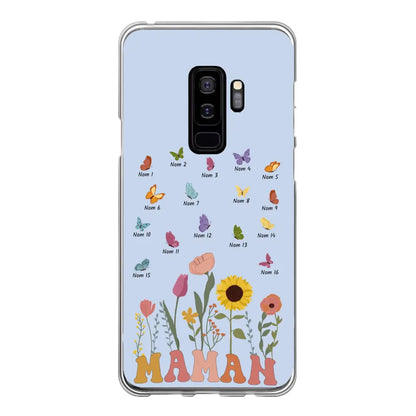 Prairie et papillons - Coque de téléphone personnalisée