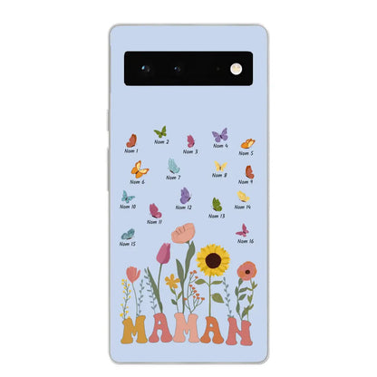 Prairie et papillons - Coque de téléphone personnalisée