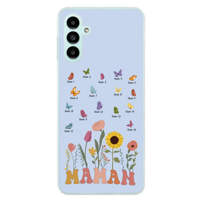 Prairie et papillons - Coque de téléphone personnalisée