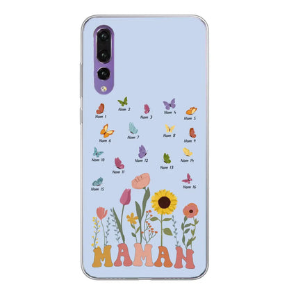 Prairie et papillons - Coque de téléphone personnalisée
