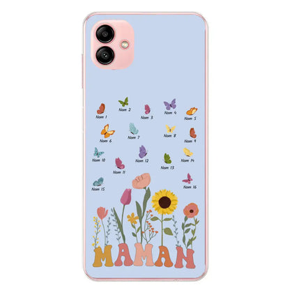 Prairie et papillons - Coque de téléphone personnalisée