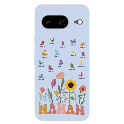 Prairie et papillons - Coque de téléphone personnalisée