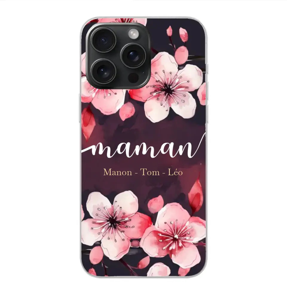 Amour des fleurs - Coque de téléphone personnalisée