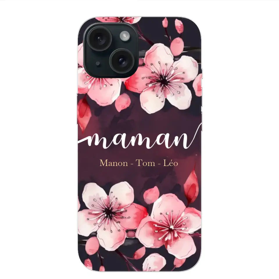 Amour des fleurs - Coque de téléphone personnalisée