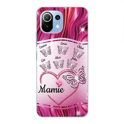 Papillons scintillants - Coque de téléphone personnalisée