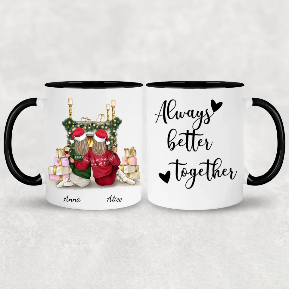 Les femmes devant la cheminée - Mug personnalisé