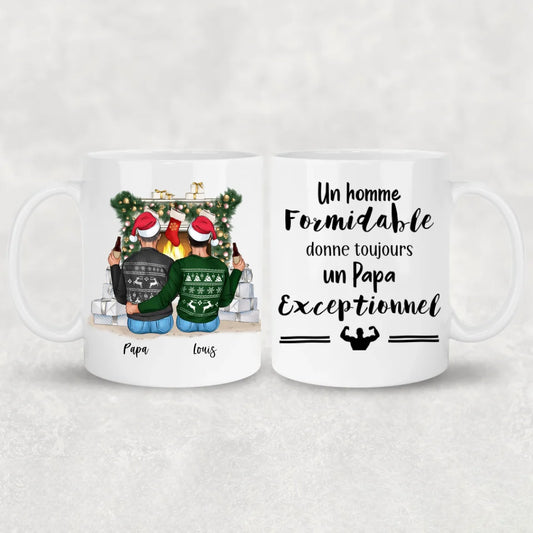 Père et fils - mug personnalisé