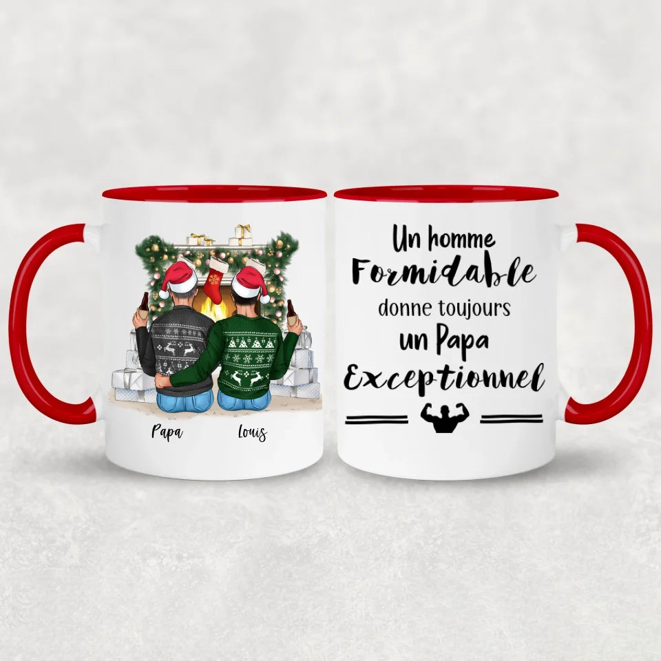Père et fils - mug personnalisé
