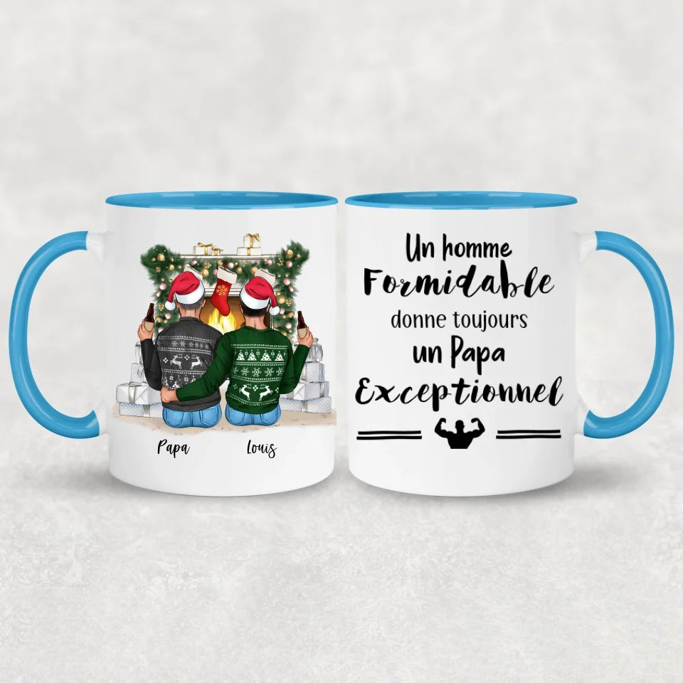 Père et fils - mug personnalisé