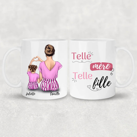 Maman et fille - mug personnalisé