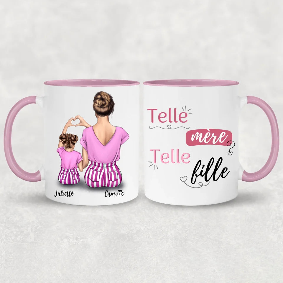 Maman et fille - mug personnalisé
