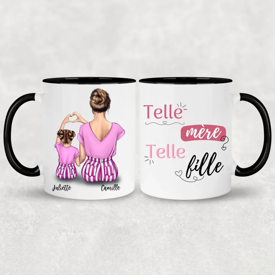Maman et fille - mug personnalisé