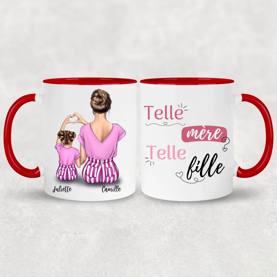 Maman et fille - mug personnalisé
