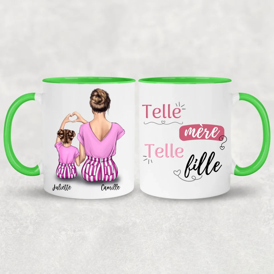 Maman et fille - mug personnalisé