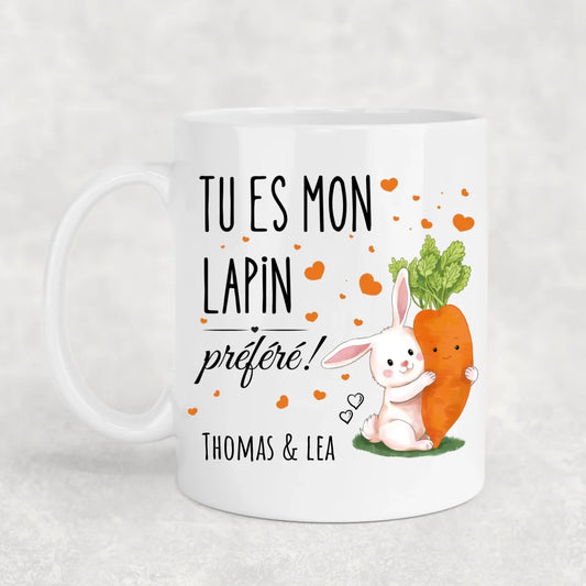 Lapin préféré ! - Mug personnalisé