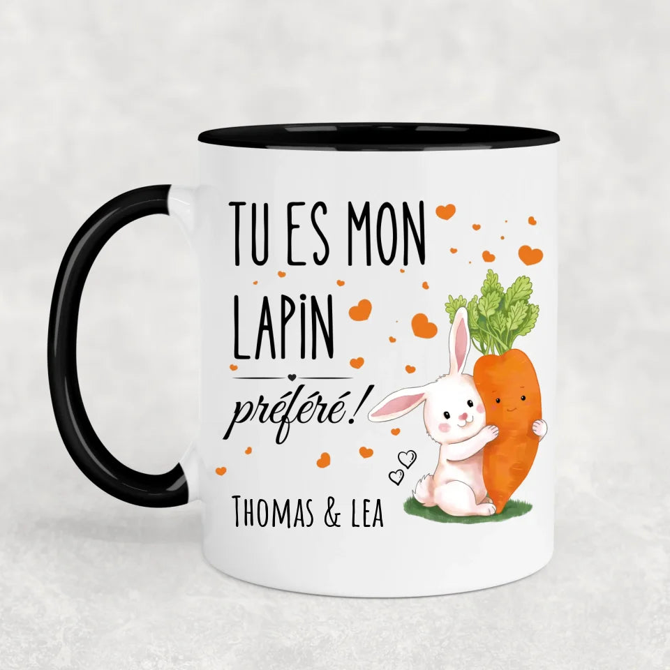 Lapin préféré ! - Mug personnalisé