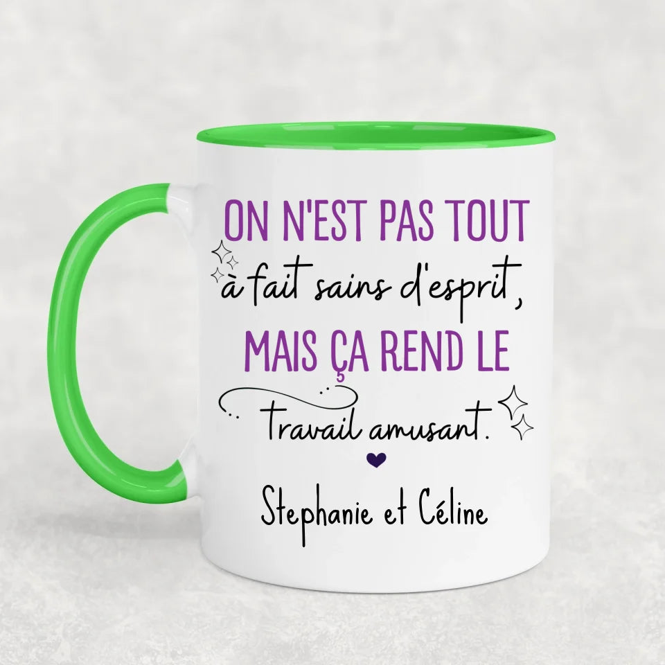 Pas tout à fait normal - Mug personnalisé