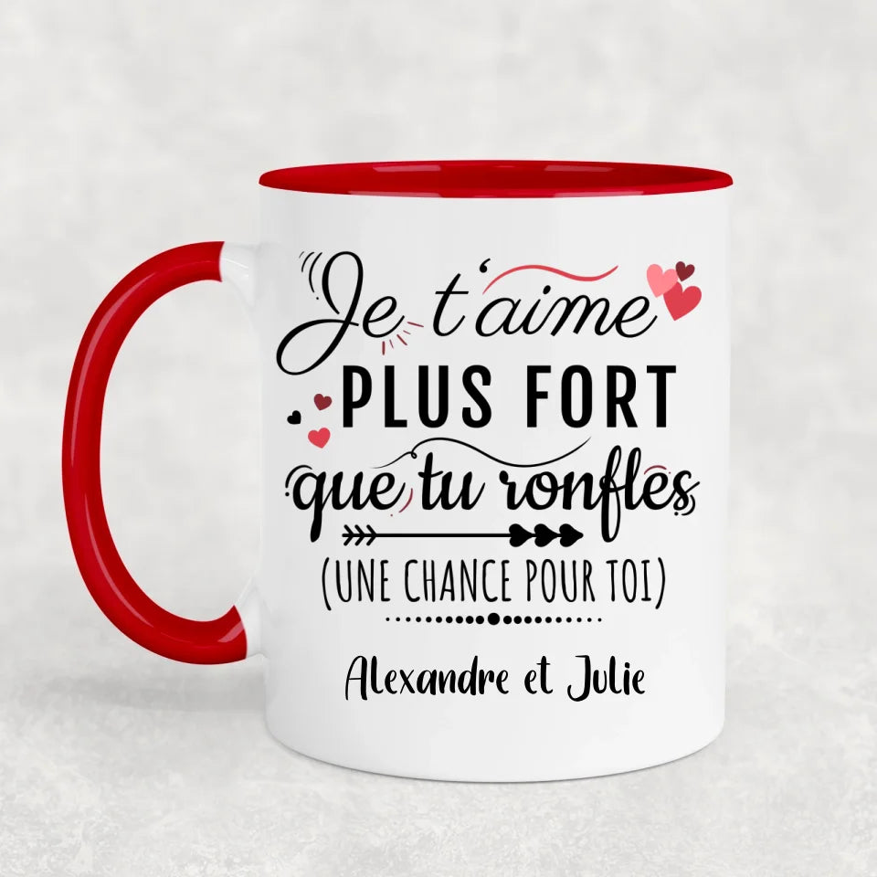 Tu ronfles - Mug personnalisé