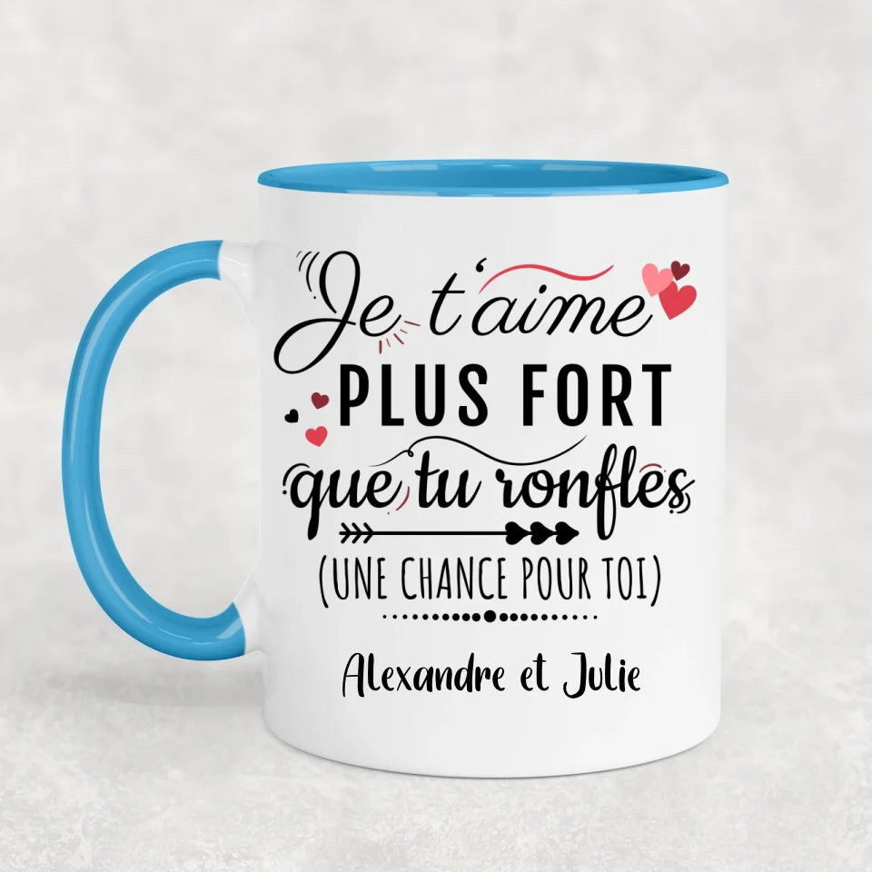 Tu ronfles - Mug personnalisé